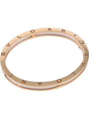 BVLGARI P-Zero One S Bracelet 750PG 26.18g Gold White